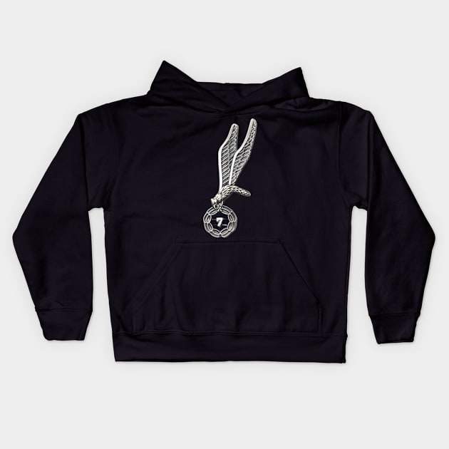 Poland Jump Wings Kids Hoodie by Desert Owl Designs